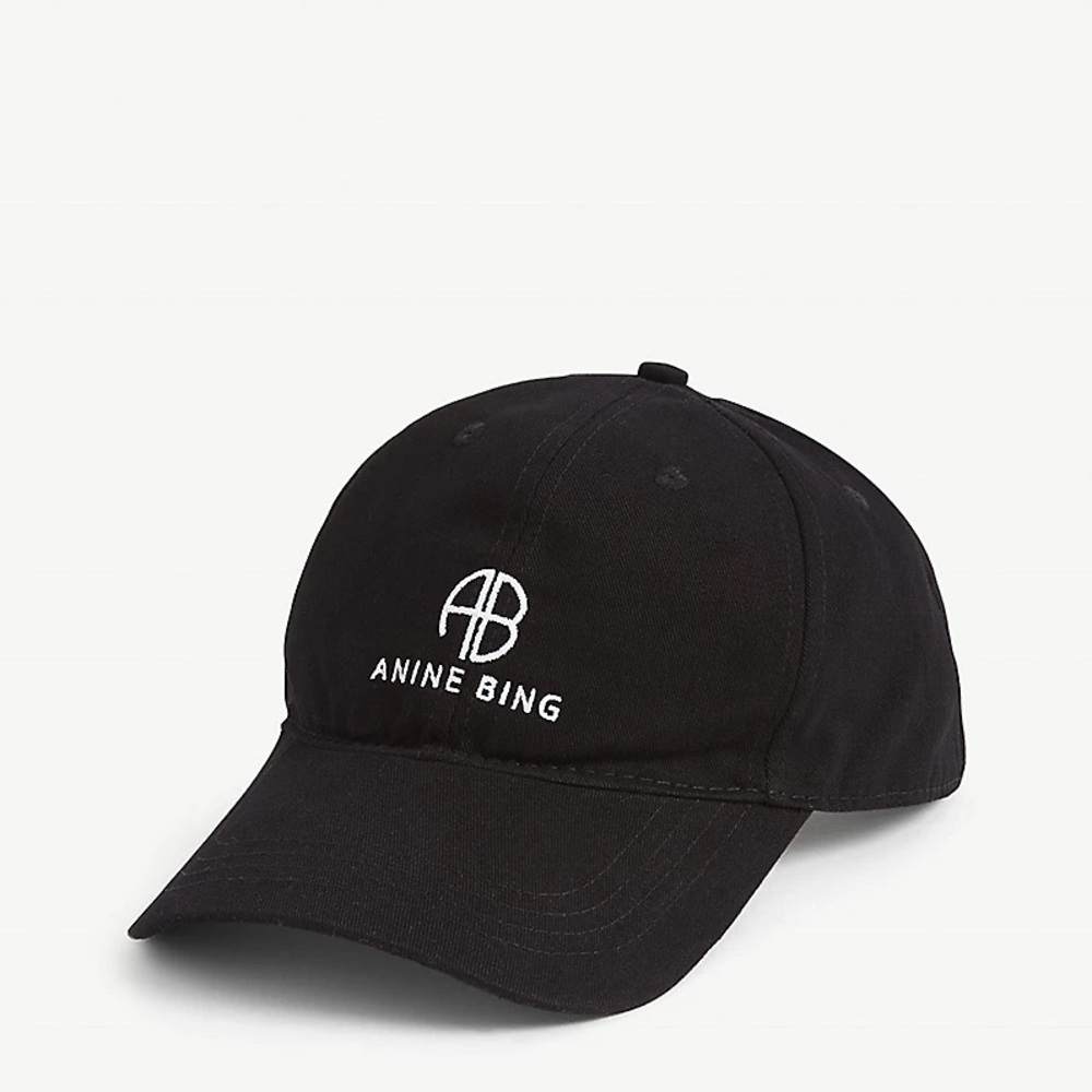 Anine Bing Black Baseball Cap, adjustable!